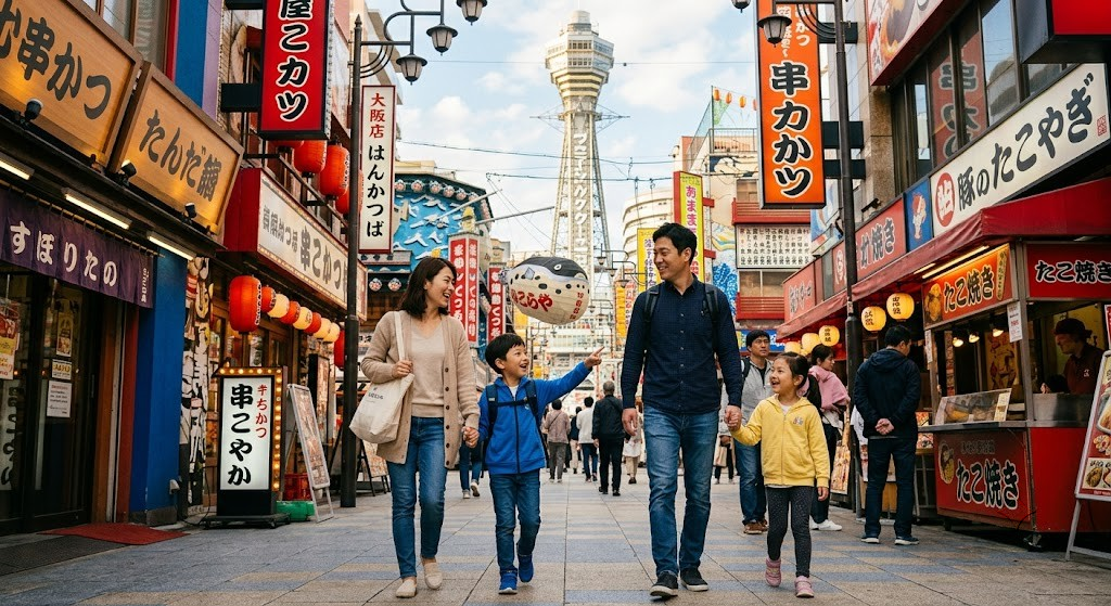 신세카이는 골목만 천천히 걸어도 오사카다운 분위기를 제대로 느낄 수 있었어요.